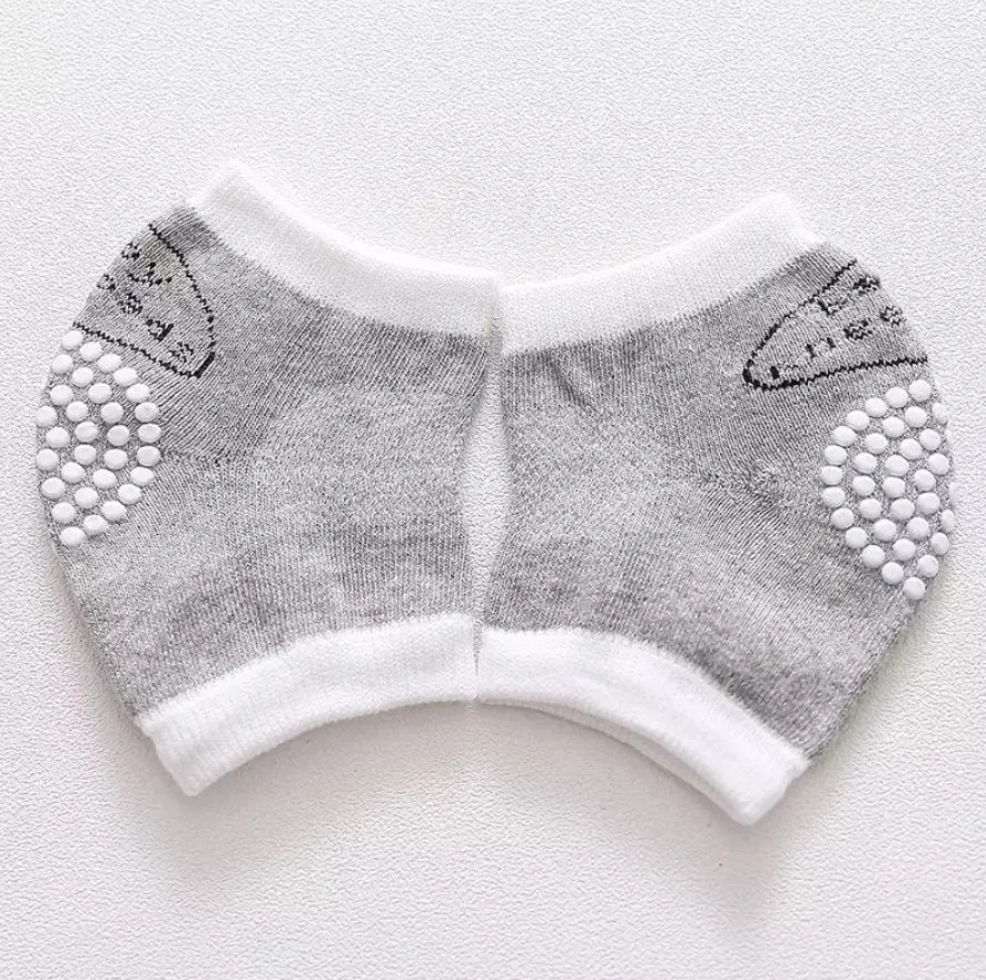 Antypoślizgowe nakolanniki dziecięce Mommy Bag - szare