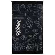 Dywany - Dywan drukowany Dine petra 60 x 120 cm czarny - miniaturka - grafika 1