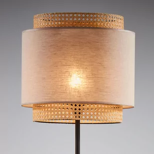 Lampa podłogowa z ażurowym ratanowym kloszem TK 5578 z serii BOHO - Lampy stojące - miniaturka - grafika 4
