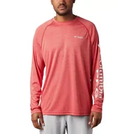 Bluzy sportowe męskie - Koszulka sportowa męska Columbia Terminal Tackle Heather LS z długim rękawem - miniaturka - grafika 1