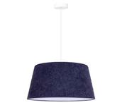 Lampy sufitowe - Duolla - Żyrandol na lince BOUCLE 1xE27/15W/230V śr. 50 cm niebieski - miniaturka - grafika 1