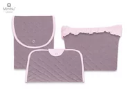 Inne akcesoria do pielęgnacji dzieci - Podręczny zestaw pikowany  VELVET PIKOWANY WRZOS - miniaturka - grafika 1