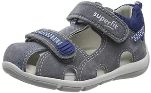 Superfit Sandały Freddy, jasnoszare/niebieskie 2510, 18 EU, Jasnoszary niebieski 2510, 18 EU - Buty dla chłopców - miniaturka - grafika 1