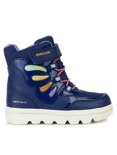 Geox Kozaki J Willaboom Girl B A J36HWA 054FU C4243 M Granatowy - Buty dla dziewczynek - miniaturka - grafika 1