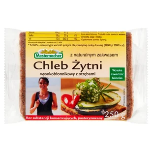 BENUS Chleb żytni wysokobłonnikowy z otrębami 250 g Benus - Pieczywo chrupkie - miniaturka - grafika 2