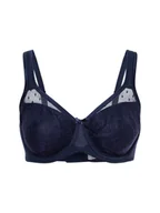 Biustonosze - Lascana Damski biustonosz z fiszbinami Kobiety Sztuczne włókno niebieski jednolity, 75D - miniaturka - grafika 1