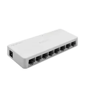 Switche - Switch niezarządzalny qoltec przełącznik sieciowy 8 x port rj45 1000mbps fast ethernet lan 52248 - miniaturka - grafika 1