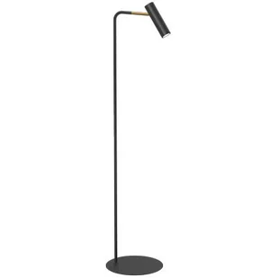 Lampa stojąca podłogowa nowoczesna czarna tuba 1xGU10 8W Axion Luminex - Lampy stojące - miniaturka - grafika 1