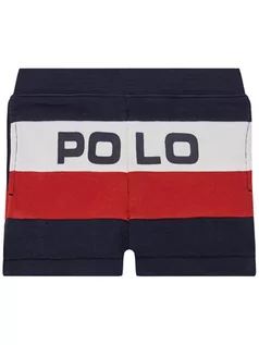 Spodenki damskie - Polo Ralph Lauren Szorty materiałowe Po Bt Sho 320786440001 Granatowy Regular Fit - grafika 1