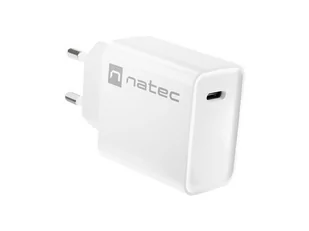 NATEC ŁADOWARKA SIECIOWA RIBERA USB-C 20W POWER DELIVERY BIAŁA NUC-2059 - Ładowarki do telefonów - miniaturka - grafika 1