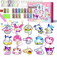 Plecaki - Haft Diamentowy dla dzieci Kuromi Breloki Zawieszki Mozaika na Plecak Giga - miniaturka - grafika 1