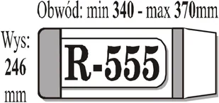 Okładka regulowana R-555 IKS - Pozostałe akcesoria dla plastyków - miniaturka - grafika 1