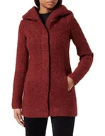 Płaszcze damskie - ONLY Onlsedona Boucle Wool Coat Otw Noos Płaszcz Kobiety, Windsor Wine/Szczegóły: melanż, XS - miniaturka - grafika 1