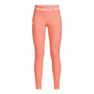 Dziewczęce legginsy treningowe Under Armour HeatGear Armour Leggings - pomarańczowe - Legginsy - miniaturka - grafika 1