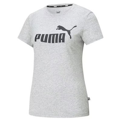 Szary T-shirt damski Puma No1 Logo QT, Rozmiar S