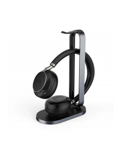 Bezprzewodowy System Słuchawkowy Yealink BH76 Ze Stacją Ładującą Czarny Charging Stand UC Bl 1208629 - Słuchawki bluetooth - miniaturka - grafika 1