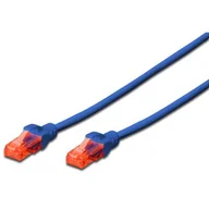 Patchcordy - Digitus Patchcord UTP, CAT.6, niebieski, 0.5m DK-1612-005/B - miniaturka - grafika 1