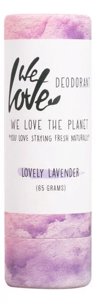 We Love the Planet Lovely Lavender - Naturalny dezodorant w sztyfcie kartonowym z olejkami eterycznymi 1FE8-1420C