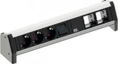 Listwy zasilające - Listwa zasilająca Bachmann DESK 3 gniazda czarna - miniaturka - grafika 1