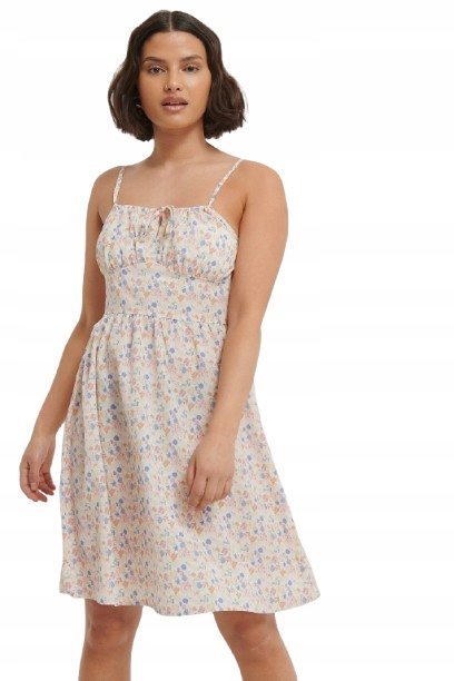 Na-Kd Sukienka Damska Mini W Kwiatki Lato 32 Zsy