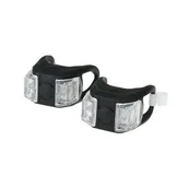 Akcesoria rowerowe - XC Light, zestaw lamp, 2-Led, 3 funkcje, czarne - miniaturka - grafika 1