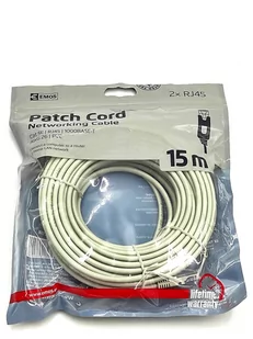 Kabel Lan Przewód Sieciowy do Internetu RJ45 15m - Patchcordy - miniaturka - grafika 1
