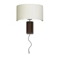 Lampy ścienne - Kinkiet NODO fornir E27 + LED - miniaturka - grafika 1