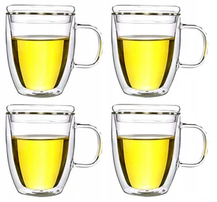 Szklanka Termiczna Pokrywką Zaparzania 4Szt 375Ml - Szklanki - miniaturka - grafika 1
