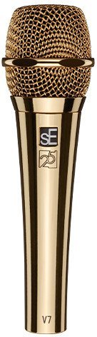 sE V7 G-25AE - Złoty dynamiczny mikrofon ręczny