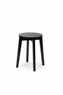 Taborety i hokery - Taboret bukowy czarny - miniaturka - grafika 1