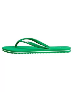 Klapki i japonki damskie - Superdry Klapki damskie Vintage Classic Flip Flop, zielony, large - grafika 1