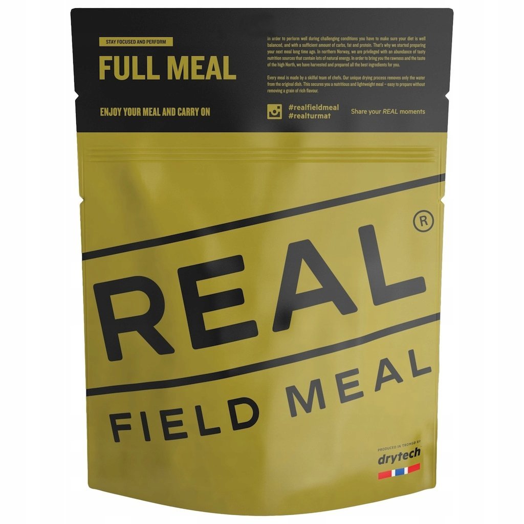 REAL Field Meal Kremowy Makaron z Wieprzowiną wysokokaloryczny liofilizat