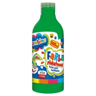 Szkolne artykuły papiernicze - Bambino Duża Farba Plakatowa W Butelce Szkolna Przedszkolna 500ml Zielona - miniaturka - grafika 1