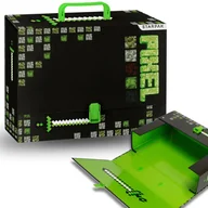 Teczki i skoroszyty - Pixel Game Czarna teczka z rączką, teczka dla dzieci, sztywna A4 9,5 cm - miniaturka - grafika 1