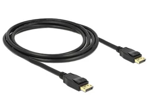 Delock Kabel Displayport > Displayport 4K 3m czarny M/M - Kable komputerowe i do monitorów - miniaturka - grafika 2