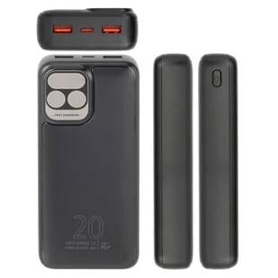 RIVACASE Powerbank VA2521 20000 mAh USB-C 20W + LCD czarny - Powerbanki - miniaturka - grafika 12