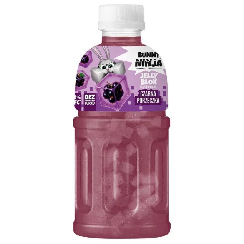 Napój z Sokiem z Czarnej Porzeczki NFC Oraz Galaretką Kokosową Bunny Ninja, 320 ml