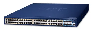 PLANET SGS-6310-48P6XR łącza sieciowe Zarządzany L3 Gigabit Ethernet (10/100/1000) Obsługa PoE 1U Niebieski - Pozostałe akcesoria sieciowe - miniaturka - grafika 1