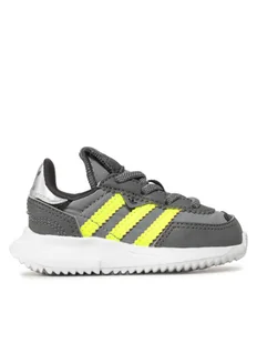 adidas Sneakersy Retropy F2 El I GZ0856 Szary - Buty dla chłopców - miniaturka - grafika 1