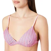 Koszulki i topy damskie - Hurley Damski top bikini W Radial Tri Surf Top szary czerwony/czarny (Team Red/Black) S CQ3870 - miniaturka - grafika 1