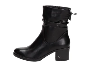 Czarne botki damskie na obcasie Vinceza 10547 - Botki damskie - miniaturka - grafika 1