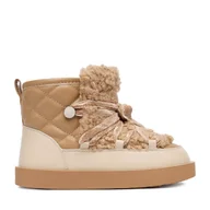 Buty dla dziewczynek - Śniegowce DeeZee DZKD-MX06 Beżowy - miniaturka - grafika 1