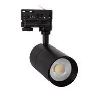 Lampy pozostałe - Reflektor LED Ściemnialny Czarny 20W 4000K do Szyn Trójfazowych 3-Fazy Radikal Trak 2000 lm - miniaturka - grafika 1