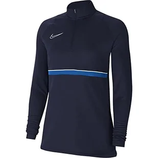 Nike Damska bluza treningowa Academy 21 Drill Top Obsidian/biały/królewski niebieski/biały S - Bluzy damskie - miniaturka - grafika 1