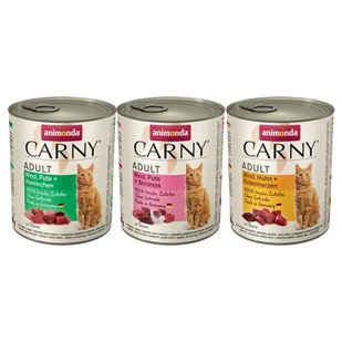 Animonda Carny Zestaw Carny Adult, 12 x 800 g - 3 smaki, Mieszany zestaw 2 - Mokra karma dla kotów - miniaturka - grafika 5