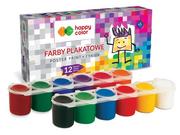 Przybory szkolne - Happy Color Farby plakatowe Tempera Premium 12 kolorów 25 ml - miniaturka - grafika 1