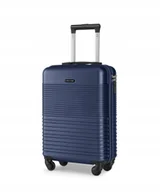 Walizki - Walizka Kabinowa Podróżna Na Kółkach Twarda PUCCINI Granatowa ABS028C-7A - miniaturka - grafika 1