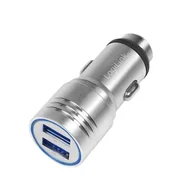 Ładowarki samochodowe - Adapter ładowarki samochodowej USB ze zintegrowanym młotkiem awaryjnym, 10,5 W, LogiLink - miniaturka - grafika 1