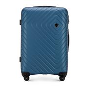 Walizki - Średnia walizka z ABS-u z geometrycznym tłoczeniem - miniaturka - grafika 1