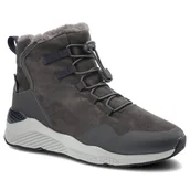 Botki damskie - Szare Botki Big Star Damskie Ocieplane Buty - miniaturka - grafika 1